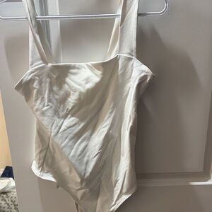 Abercrombie White Tank Top Bodysuit